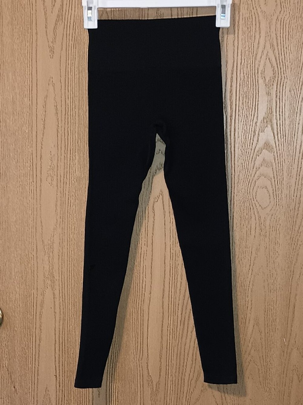 Fabletics Black Ribbed High-Waist Leggings - Picture 6 of 9